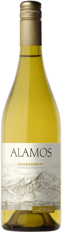 9,95 € Free Shipping | White wine Catena Zapata Alamos I.G. Mendoza Uco Valley Argentina Chardonnay Bottle 75 cl