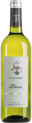 7,95 € Envio grátis | Vinho branco Burgo Viejo Blanco Organic D.O.Ca. Rioja La Rioja Espanha Viura, Tempranillo Branco Garrafa 75 cl