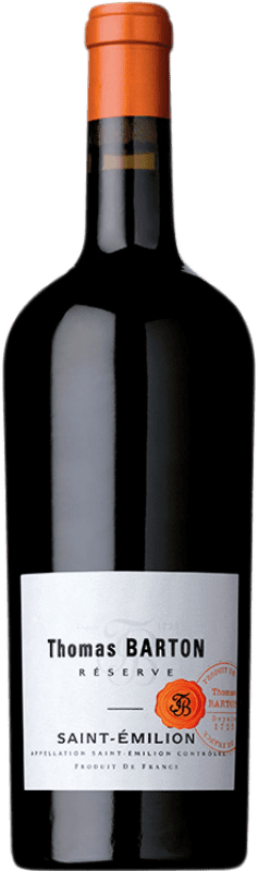 21,95 € Free Shipping | Red wine Barton & Guestier Thomas Barton Reserve A.O.C. Saint-Émilion Aquitania France Merlot, Cabernet Franc Bottle 75 cl