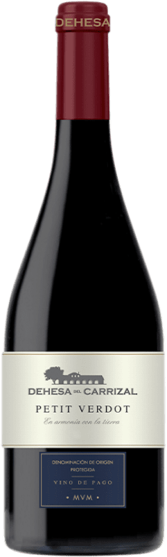 19,95 € Envio grátis | Vinho tinto Dehesa del Carrizal D.O.P. Vino de Pago Dehesa del Carrizal Castela-Mancha Espanha Petit Verdot Garrafa 75 cl