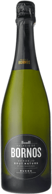 13,95 € Envio grátis | Espumante Branco Palacio de Bornos Brut Nature — Bruto Natural D.O. Rueda Castela e Leão Espanha Verdejo 75 cl