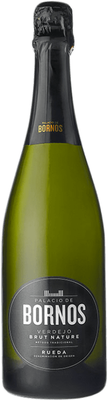 13,95 € 送料無料 | 白スパークリングワイン Palacio de Bornos ブルットの自然 D.O. Rueda カスティーリャ・イ・レオン スペイン Verdejo ボトル 75 cl