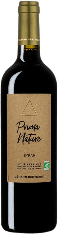 9,95 € Free Shipping | Red wine Gérard Bertrand Prima Nature Tinto I.G.P. Vin de Pays d'Oc Languedoc-Roussillon France Syrah Bottle 75 cl