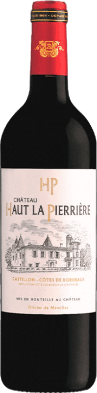 10,95 € Free Shipping | Red Wine Château La Pierrière A.O.C. Côtes de Castillon Aquitania France Merlot, Cabernet Sauvignon, Cabernet Franc 75 cl