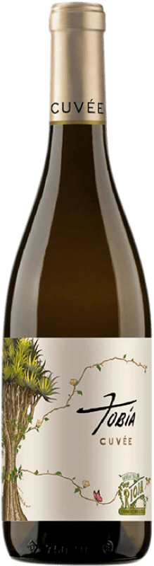 10,95 € Envío gratis | Vino Blanco Tobía Cuvée D.O.Ca. Rioja La Rioja España Tempranillo, Garnacha, Viura, Chardonnay, Sauvignon Botella 75 cl
