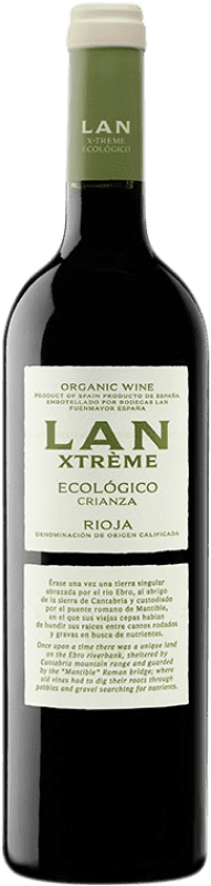 13,95 € Kostenloser Versand | Rotwein Lan Xtrème Crianza — Kurze Fassreifung D.O.Ca. Rioja La Rioja Spanien Tempranillo Eco — Biologisch Flasche 75 cl
