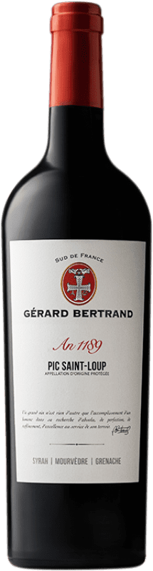 18,95 € Free Shipping | Red wine Gérard Bertrand Héritage Pic Saint Loup Occitania France Syrah, Grenache, Mourvèdre Bottle 75 cl