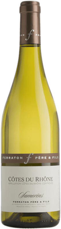15,95 € Envío gratis | Vino Blanco Ferraton Père Samorëns A.O.C. Côtes du Rhône Rhône Francia Garnacha, Roussanne, Viognier, Clairette 75 cl