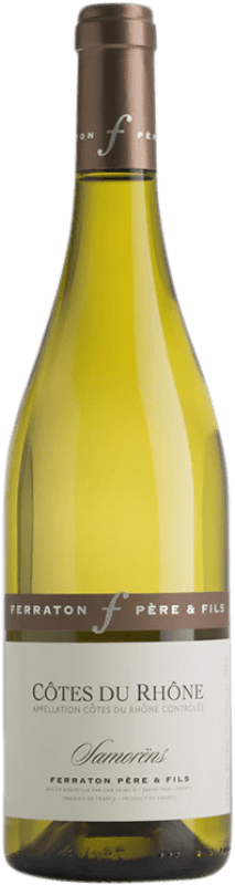 9,95 € Envío gratis | Vino blanco Ferraton Père Samorëns Blanc A.O.C. Côtes du Rhône Rhône Francia Garnacha Blanca, Roussanne, Viognier, Clairette Blanche Botella 75 cl