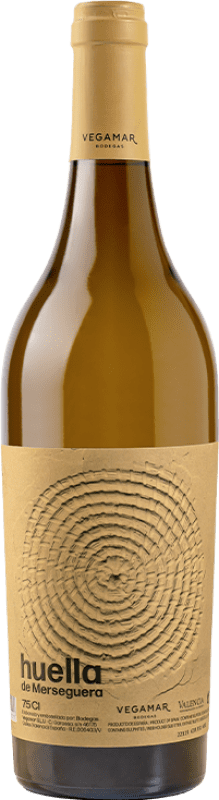 9,95 € Free Shipping | White wine Vegamar Huella D.O. Valencia Valencian Community Spain Merseguera Bottle 75 cl