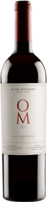 17,95 € Бесплатная доставка | Красное вино Oliver Moragues OM 500 I.G.P. Vi de la Terra de Mallorca Майорка Испания Syrah, Cabernet Sauvignon, Callet, Mantonegro бутылка 75 cl