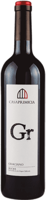 14,95 € Envío gratis | Vino tinto Casa Primicia GR D.O. Vinos de Madrid Comunidad de Madrid España Graciano Botella 75 cl