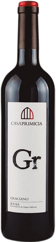 14,95 € Kostenloser Versand | Rotwein Casa Primicia GR D.O. Vinos de Madrid Gemeinschaft von Madrid Spanien Graciano Flasche 75 cl