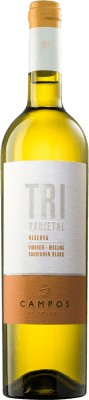28,95 € Бесплатная доставка | Белое вино Campos de Solana Tri Varietal Резерв Боливия Viognier, Sauvignon White, Riesling бутылка 75 cl