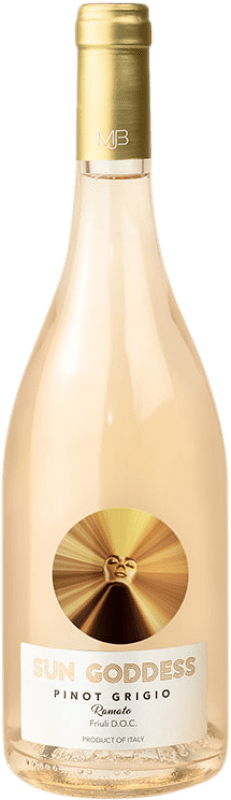 18,95 € Free Shipping | Rosé Wine Fantinel Sun Goddess Ramato D.O.C. Friuli Friuli-Venezia Giulia Italy Pinot Gris 75 cl