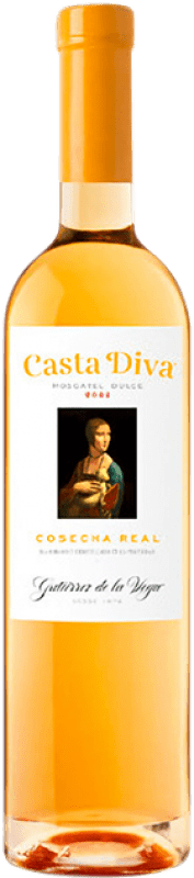 54,95 € 免费送货 | 甜酒 Gutiérrez de la Vega Casta Diva Cosecha Real 西班牙 Muscat 半瓶 37 cl