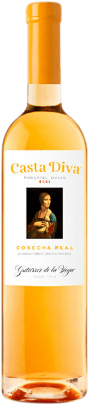 35,95 € 免费送货 | 甜葡萄酒 Gutiérrez de la Vega Casta Diva Real Cosecha — 收获 西班牙 Moscatel — 麝香葡萄 半瓶装 37 cl