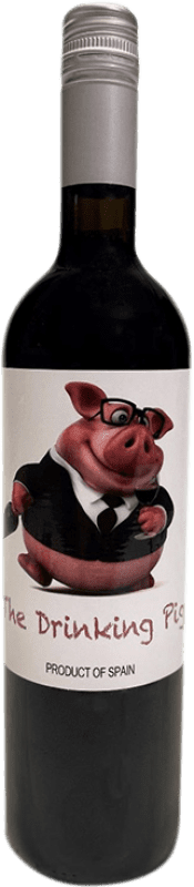 8,95 € Envio grátis | Vinho Tinto La Legua The Drinking Pig I.G.P. Vino de la Tierra de Castilla y León Castela e Leão Espanha Tempranillo 75 cl