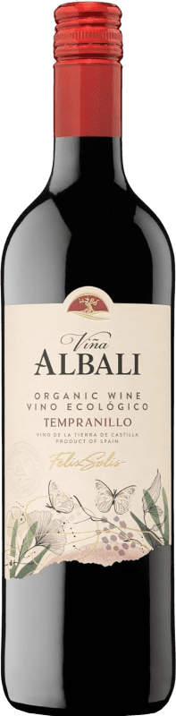 7,95 € 免费送货 | 红酒 Félix Solís Viña Albali Orgánico I.G.P. Vino de la Tierra de Castilla 卡斯蒂利亚 - 拉曼恰 西班牙 Tempranillo 瓶子 75 cl