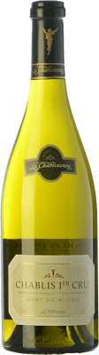 69,95 € 免费送货 | 白酒 La Chablisienne 1er Cru Mont de Milieu A.O.C. Chablis 勃艮第 法国 Chardonnay 瓶子 75 cl