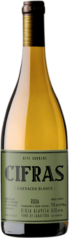 22,95 € Бесплатная доставка | Белое вино Exeo Cifras Blanco D.O.Ca. Rioja Страна Басков Испания Grenache White бутылка 75 cl