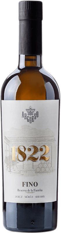 18,95 € Free Shipping | Fortified wine Argüeso Fino 1822 D.O. Jerez-Xérès-Sherry Andalusia Spain Palomino Fino Medium Bottle 50 cl