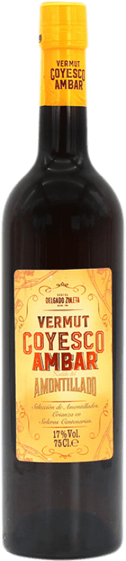 16,95 € Бесплатная доставка | Вермут Delgado Zuleta Goyesco Ámbar Испания Palomino Fino бутылка 75 cl