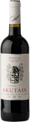 9,95 € Kostenloser Versand | Rotwein Akutain Cosecha D.O.Ca. Rioja La Rioja Spanien Tempranillo Flasche 75 cl