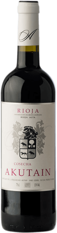 9,95 € Free Shipping | Red wine Akutain Cosecha D.O.Ca. Rioja The Rioja Spain Tempranillo Bottle 75 cl