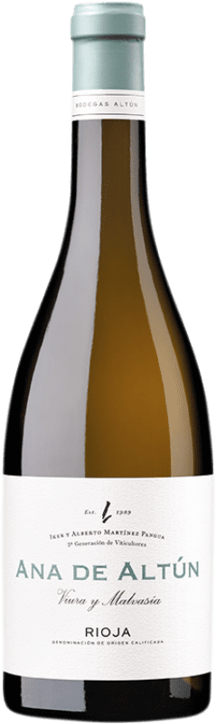 16,95 € Бесплатная доставка | Белое вино Altún Ana старения D.O.Ca. Rioja Ла-Риоха Испания Viura, Malvasía бутылка 75 cl