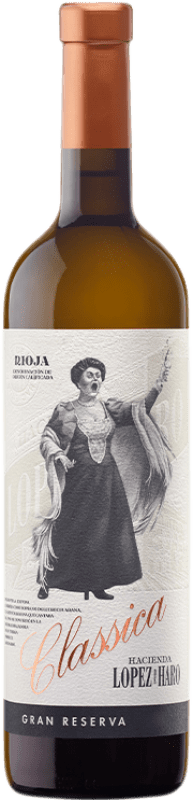 51,95 € Free Shipping | Rosé wine Hacienda López de Haro Classica Rosado Grandes Añadas D.O.Ca. Rioja The Rioja Spain Grenache, Viura Bottle 75 cl