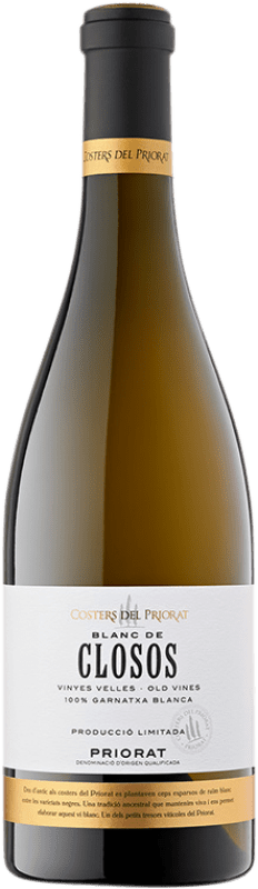 26,95 € Бесплатная доставка | Белое вино Costers del Priorat Blanc de Closos старения D.O.Ca. Priorat Каталония Испания Grenache White, Xarel·lo, Muscat Giallo бутылка 75 cl
