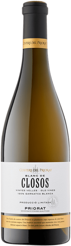 27,95 € Envio grátis | Vinho branco Costers del Priorat Blanc de Closos Crianza D.O.Ca. Priorat Catalunha Espanha Grenache Branca, Xarel·lo, Mascate Garrafa 75 cl