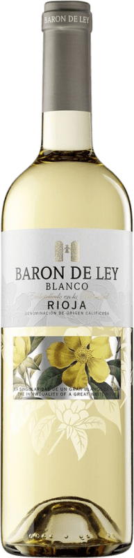 10,95 € Kostenloser Versand | Weißwein Barón de Ley Blanco sobre Lías D.O.Ca. Rioja La Rioja Spanien Grenache Weiß, Tempranillo Weiß Flasche 75 cl