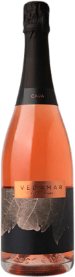 16,95 € Envio grátis | Espumante rosé Vegamar Rosado Brut Nature D.O. Cava Catalunha Espanha Grenache Garrafa 75 cl