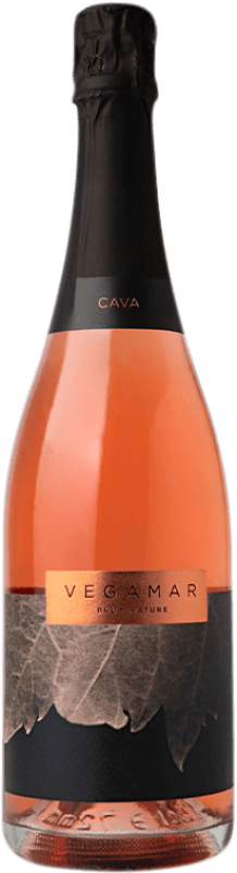 16,95 € Envio grátis | Espumante rosé Vegamar Rosado Brut Nature D.O. Cava Catalunha Espanha Grenache Garrafa 75 cl