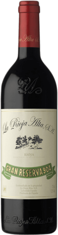 284,95 € 送料無料 | 赤ワイン Rioja Alta 904 グランド・リザーブ D.O.Ca. Rioja ラ・リオハ スペイン Tempranillo, Graciano ボトル 75 cl