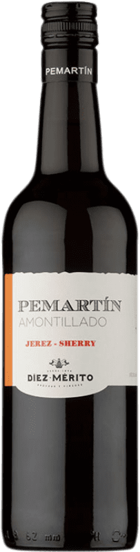 11,95 € Spedizione Gratuita | Vino Liquoroso Díez Mérito Pemartín Amontillado D.O. Jerez-Xérès-Sherry Andalusia Spagna Palomino Fino Bottiglia 75 cl