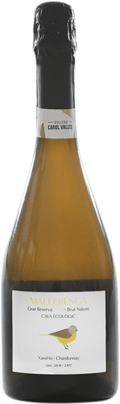 22,95 € Envio grátis | Espumante branco Carol Vallès La Mallerenga Brut Nature Grande Reserva D.O. Cava Catalunha Espanha Xarel·lo, Chardonnay Garrafa 75 cl