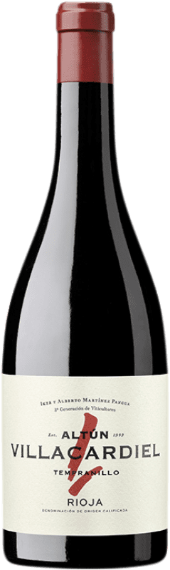 17,95 € Бесплатная доставка | Красное вино Altún Villacardiel D.O.Ca. Rioja Страна Басков Испания Tempranillo бутылка 75 cl