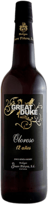 24,95 € Бесплатная доставка | Сладкое вино Juan Piñero Great Duke Oloroso V.O.R.S. D.O. Jerez-Xérès-Sherry Андалусия Испания Palomino Fino 12 Лет бутылка 75 cl