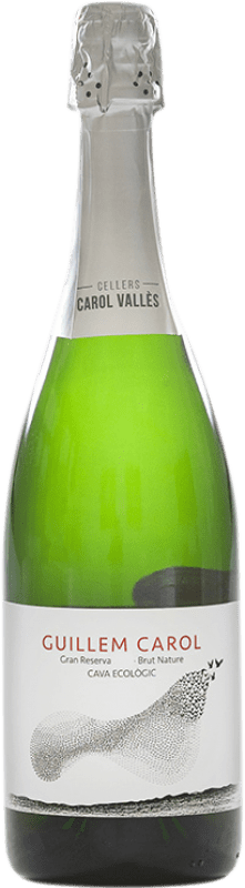 12,95 € Free Shipping | White sparkling Carol Vallès Guillem Brut Nature Grand Reserve D.O. Cava Catalonia Spain Pinot Black, Macabeo, Xarel·lo, Chardonnay Bottle 75 cl