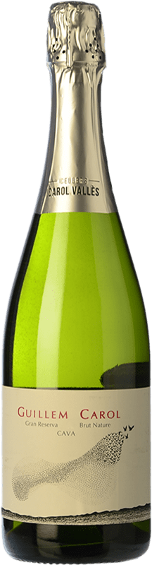 19,95 € Envío gratis | Espumoso Blanco Carol Vallès Guillem Brut Nature Gran Reserva D.O. Cava Cataluña España Pinot Negro, Macabeo, Xarel·lo, Chardonnay Eco — Ecológico 75 cl