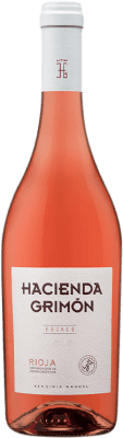 19,95 € Spedizione Gratuita | Vino rosato Hacienda Grimón Rosado Giovane D.O.Ca. Rioja La Rioja Spagna Grenache Bottiglia 75 cl