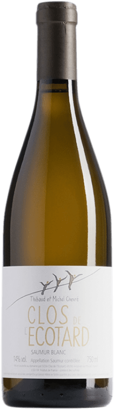 45,95 € Envío gratis | Vino blanco Clos de L'Ecotard Crianza A.O.C. Saumur Loire Francia Chenin Blanco Botella 75 cl
