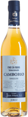 29,95 € Бесплатная доставка | Крепленое вино Juan Piñero Camborio Fino en Rama Seleccionado D.O. Jerez-Xérès-Sherry Андалусия Испания Palomino Fino бутылка Medium 50 cl