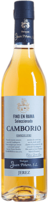 31,95 € Бесплатная доставка | Крепленое вино Juan Piñero Camborio Fino en Rama Seleccionado D.O. Jerez-Xérès-Sherry Андалусия Испания Palomino Fino бутылка Medium 50 cl