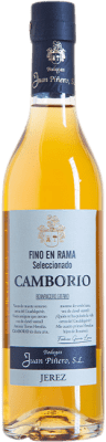 31,95 € Envio grátis | Vinho fortificado Juan Piñero Camborio Fino en Rama Seleccionado D.O. Jerez-Xérès-Sherry Andaluzia Espanha Palomino Fino Garrafa Medium 50 cl