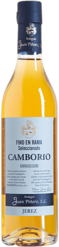 31,95 € 免费送货 | 强化酒 Juan Piñero Camborio Fino en Rama Seleccionado D.O. Jerez-Xérès-Sherry 安达卢西亚 西班牙 Palomino Fino 瓶子 Medium 50 cl