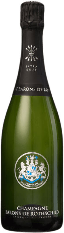 65,95 € Envoi gratuit | Blanc mousseux Barons de Rothschild Extra- Brut A.O.C. Champagne Champagne France Pinot Noir, Chardonnay Bouteille 75 cl